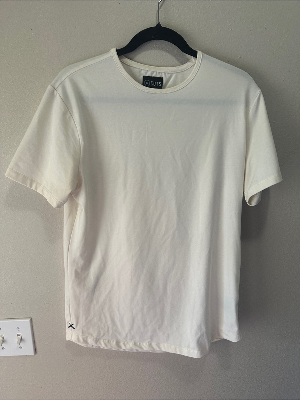 Cuts Clothing White Crewneck Short Sleeve Tee